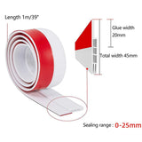 Carvallo Dörrdragluftstoppare Undertürsdämpning | Kyl-, Buller- & Dragluftsskydd | Självhäftande Dörrbottenlist Invändig & Utvändig Carvallo