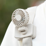 Carvallo Mini-Fläkt | Bärbar & Justerbar | 3 Steg | 1200 mAh Batteri | För Resor, Kontor & Utomhus Carvallo