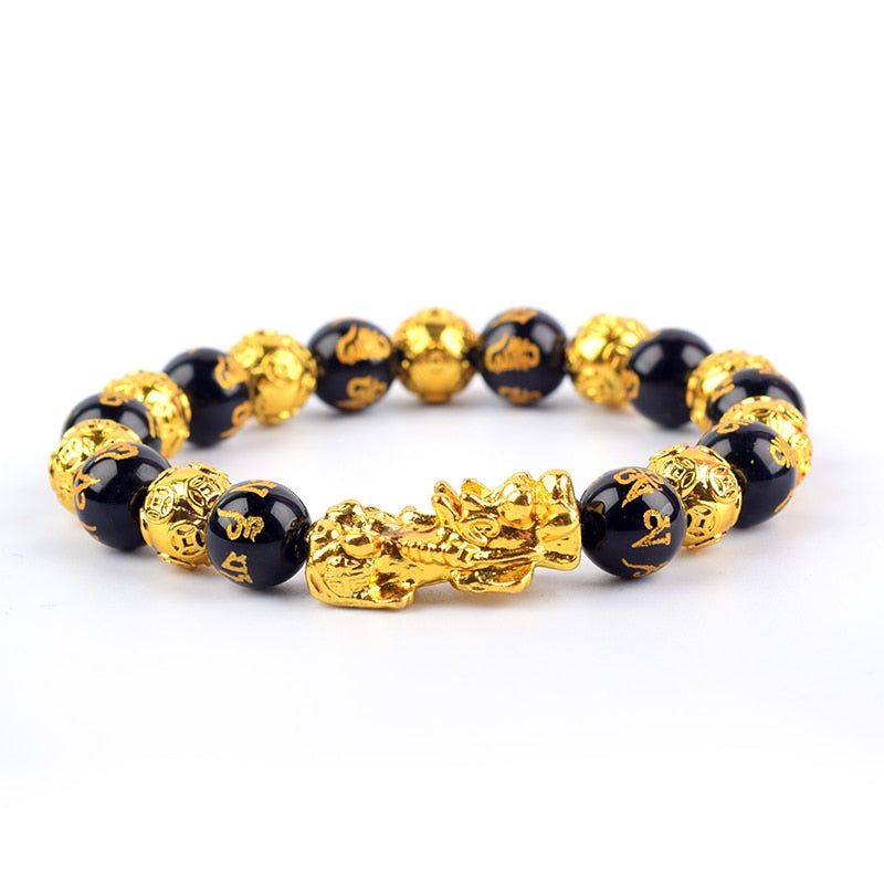 Black Obisidian Feng Shui Armband