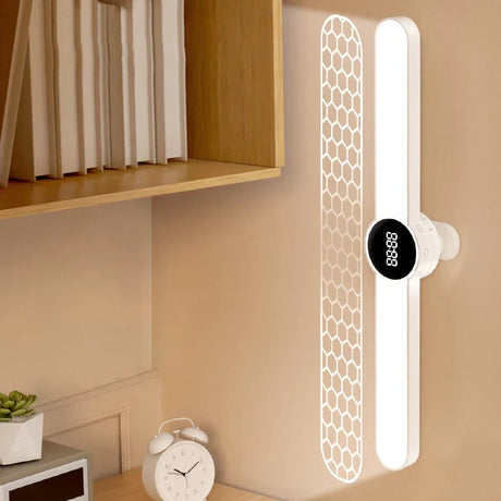 Carvallo-skrivbordslampa ClarioMag | Med klocka & väckarklocka | Magnetisk & USB-uppladdningsbar | Steglöst dimbar | 35 cm Carvallo