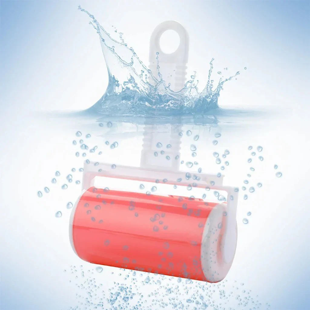 Carvallo CleanRoll Återanvändbar luddroller | Tvättbar & Superklibbig | För djurhår, kläder & möbler | Inkl. handtag Carvallo