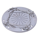 Carvallo rostfritt stående stöd för campingkök | Ø 22 cm | Stabilt & värmebeständigt | För utomhus & grill Carvallo