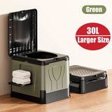 Carvallo Campingtoalett Camploo XL | Bärbar med lock | Extra Stor & Stabil | För Utomhus, Resa & Båt Carvallo