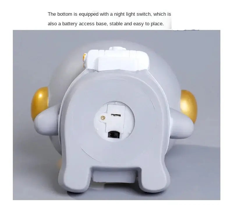 Royallure Astronaut Spargris Nattlampa för Barn – Mjuk USB/Batterilampa & Pengasparare Carvallo