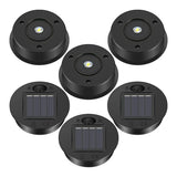 Carvallo 6-pack Sol-ersättningslock för trädgårdslampor | Ø 7 cm | LED-lampor med solpanel | Vattentät & Automatisk Carvallo