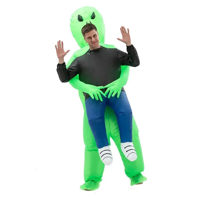 Herrarnas Roliga Inflatable Halloween Kostym | Alien Bear Me Kostym Carvallo