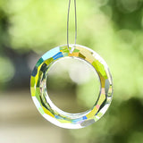 Carvallo-Suncatcher LumiRing 50 | Ø 50 cm | Glas-Prisma för fönster, trädgård & dekoration | Regnbågsfångare för ljusspel Carvallo