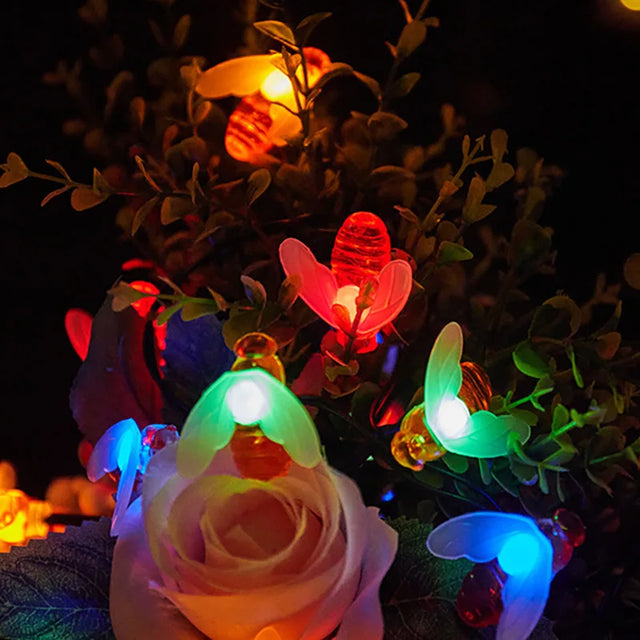 Carvallo Solarbelysning | 8 Ljuslägen | Vattentät & Solenergi | Varmvit eller Färgglad | 5–12 m Längd Carvallo