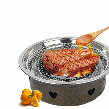 Carvallo BBQ Grillgaller | Rostfri grillgaller för camping & kök | Rostbeständig & värmebeständig | 30 x 25 cm Carvallo