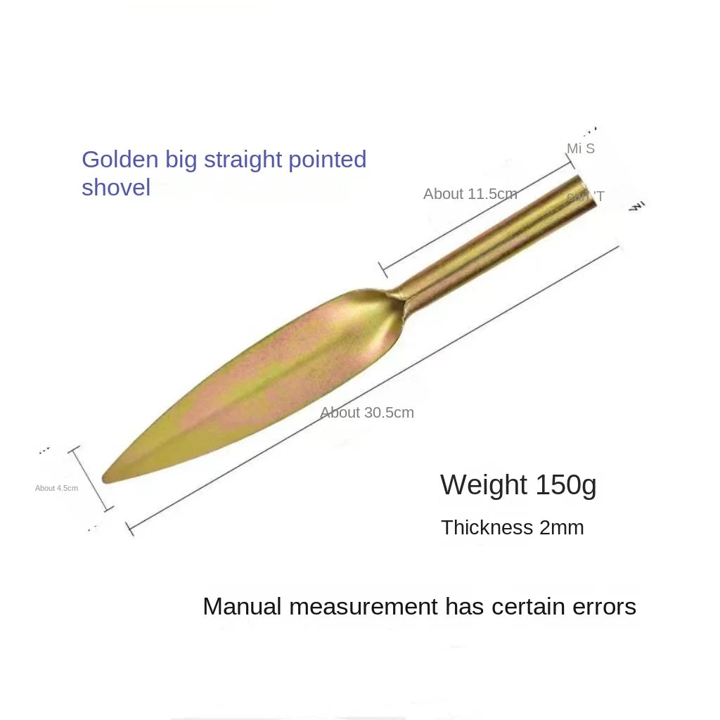 Carvallo Weidenschaufel aus Hochkohlenstoffstahl | Spitzschaufel zum Graben & Lockern | Kompakte Gartenschaufel für Wildgemüse & Gartenarbeit Carvallo