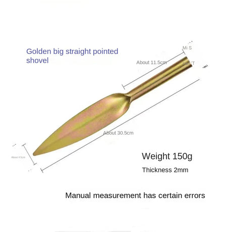 Carvallo Weidenschaufel aus Hochkohlenstoffstahl | Spitzschaufel zum Graben & Lockern | Kompakte Gartenschaufel für Wildgemüse & Gartenarbeit Carvallo