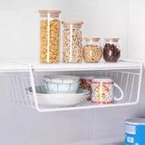 Carvallo Hängekorb | Underhylla förvaring | Metallgaller i svart/vitt | För kök, skåp & kontor Carvallo