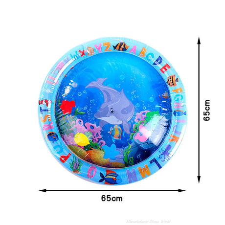 Carvallo | Interaktiv vattenspelmatta för katter och hundar | Svalkande sommar-spelmatta | Upplåsbar och bärbar | 65 cm / 100 cm Carvallo