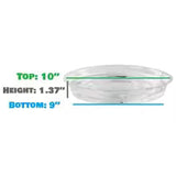 Carvallo växtunderlägg 10-pack Transparent | I 15 cm, 20 cm & 25 cm | BPA-fri & Mångsidig | För inomhusväxter & Hemmet Carvallo