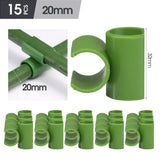 Carvallo Connect | 15-pack krysskopplingar för växtstöd | För .8–2.0 cm stänger | Justerbara klämmor för spaljéer & växtstöd Carvallo