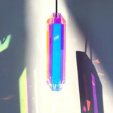 Carvallo solfångare kristall-hänge set | 2 stycken regnbågs prisma för fönster & trädgård | dekoration för hem & utomhus Carvallo