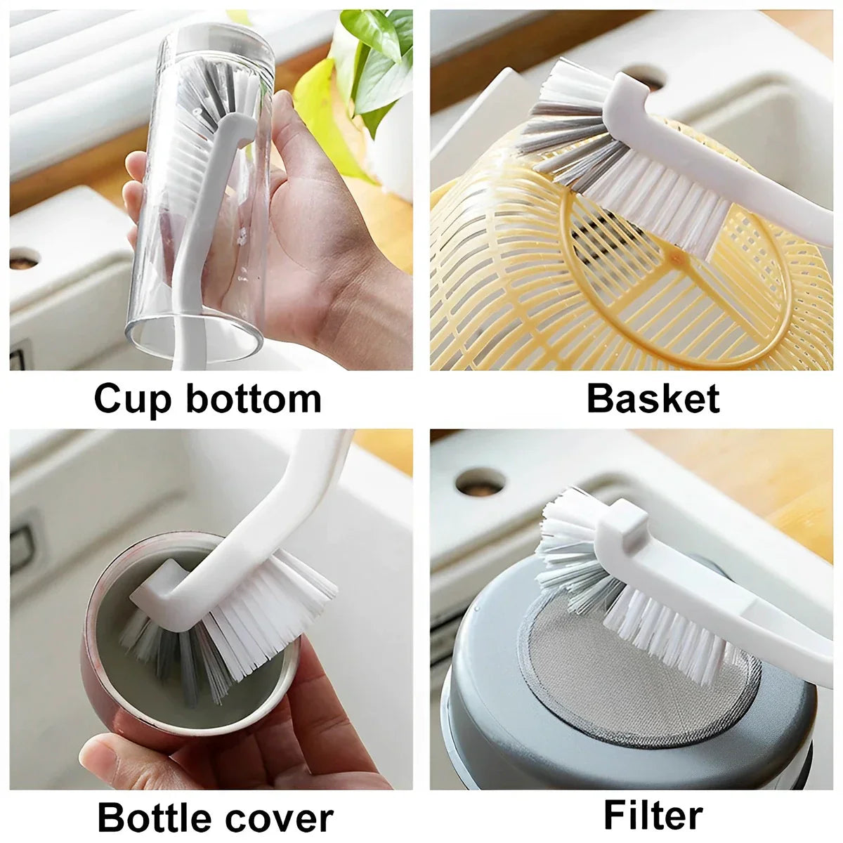 Carvallo Rengöringsborstar Set | 9-pack Fog- & Spårborstar | Ergonomisk & Återanvändbar | För Bad, Kök & Fönster Carvallo