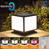 Carvallo PillarGlow Solarljusstolpe LED med fjärrkontroll & timer – IP65 Vattentålig Carvallo