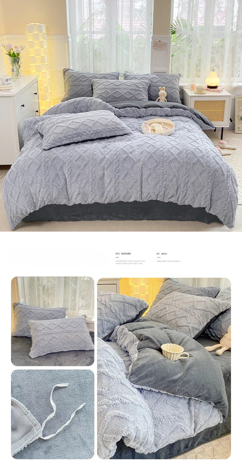 Royallure Lyxig Plysch Duntäcke - Ultra-mjuk & Cozy Sängkläder Carvallo