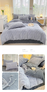 Royallure Lyxig Plysch Duntäcke - Ultra-mjuk & Cozy Sängkläder Carvallo