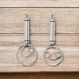 Robust rostfritt stål-Danish Dough Whisk – Hållbar, Ergonomisk design för mångsidig bakning & matlagning Carvallo