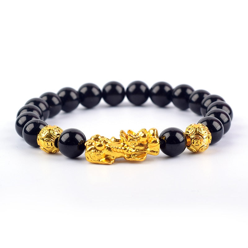 Black Obisidian Feng Shui Armband