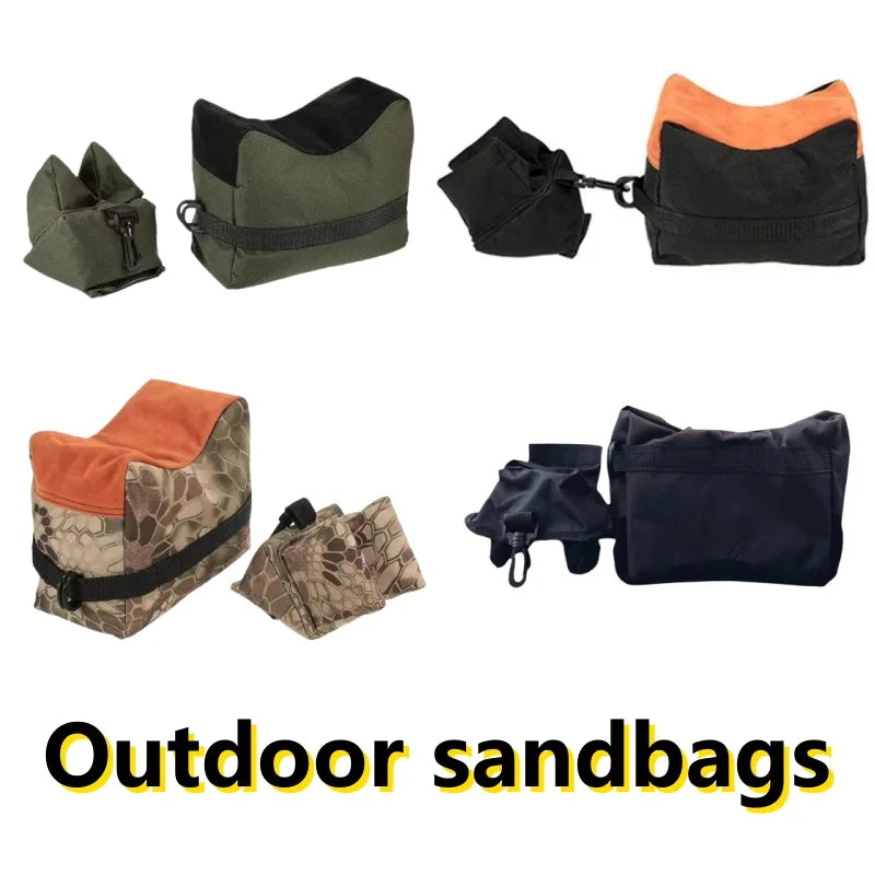 Carvallo Bags Fram- & Bak Sandsäckar för Skjutstöd | Tillverkad av robust 600D Oxford-tyg | Utan fyllning | 23 × 14 × 13 cm Carvallo