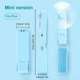 Carvallo-Fällfläkt BrisaFold | USB-laddningsbar & bärbar | Tyst & kraftfull | För skrivbord & på språng Carvallo