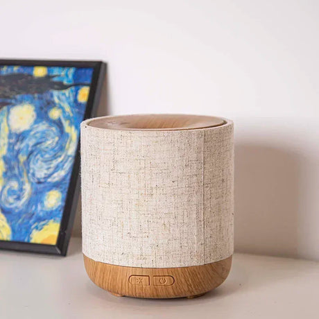 Carvallo – Stilig Stoff Aromaterapi Diffuser med Belysning och Luftrumstillförsel Carvallo