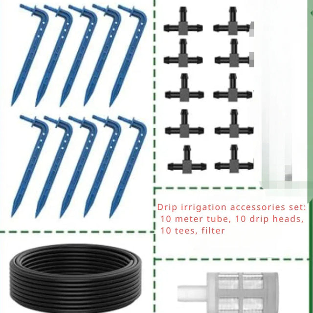 Carvallo Solarbubblande bevattningssystem | Automatiskt & tidsstyrt | 10 m slang | För trädgård & balkong Carvallo