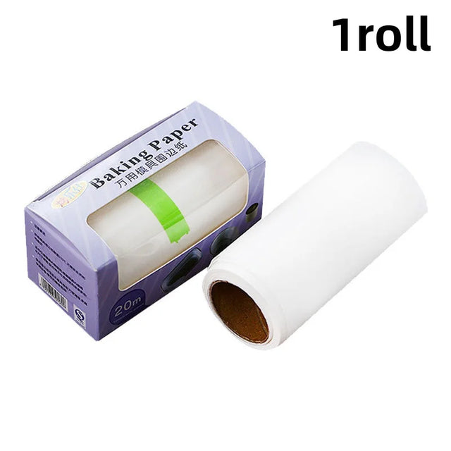Carvallo Bakplåtspapper på rulle 1/2/3 stycken à 20 m | Non-stick & Värmebeständig | För ugn, mikrovågsugnar & Luftfritös | Livsmedelsäker & Vattentålig Carvallo