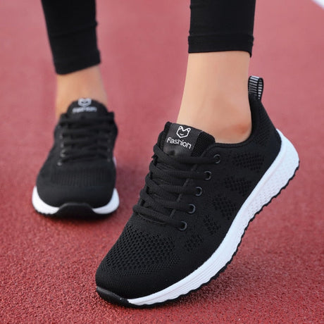 Women Breathable Mesh Sneakers-Shoes for Women-Hemnix-Svart-35-Hemnix