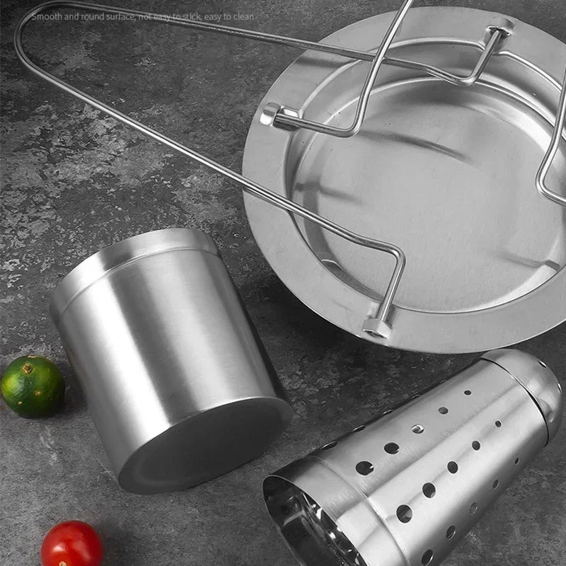 Carvallo Flammstahl | Rostfri kycklinghållare i rostfritt stål | Vertikal grillning | Avtagbar & Rostfri Carvallo