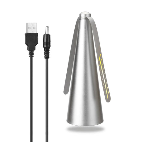 Carvallo Naturguard Fluginsektsbekämpning Bordsfläkt | 360° roterande insektsförsvar fläkt | Tyst & Säkert | För utomhus, camping, picknick Carvallo