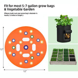 Carvallo CircleTool Planter Help Seed Template Round | Precision Seed Template Made of ABS Plastic | For Even Sowing & Easy Weeding Carvallo