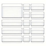 Carvallo Organizer Set | 18-delar | Transparent & Mångsidig | OrdixClear® Förvaringssystem Carvallo