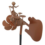 Carvallo Metall Vindspel Gitarr | Handgjord Vindskulptur | Rock Dekor för Trädgård & Terrass | 28 × 17 cm Carvallo