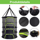 Carvallo Växttork nät | 4–8 nivåer | Fällbar & Vattentålig | Med tillbehör & Bärväska Carvallo