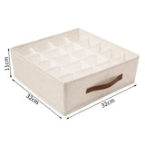 Carvallo Lådor Organizer | För underkläder, BH:ar & strumpor | Fällbar förvaringslåda | Ordning i garderoben Carvallo