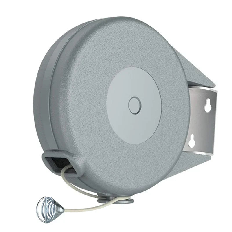 Carvallo Teleskop-tvättlinje | 12 Meter utdragbar tvättlina | Automatisk inrullning | För inomhus & utomhus Carvallo