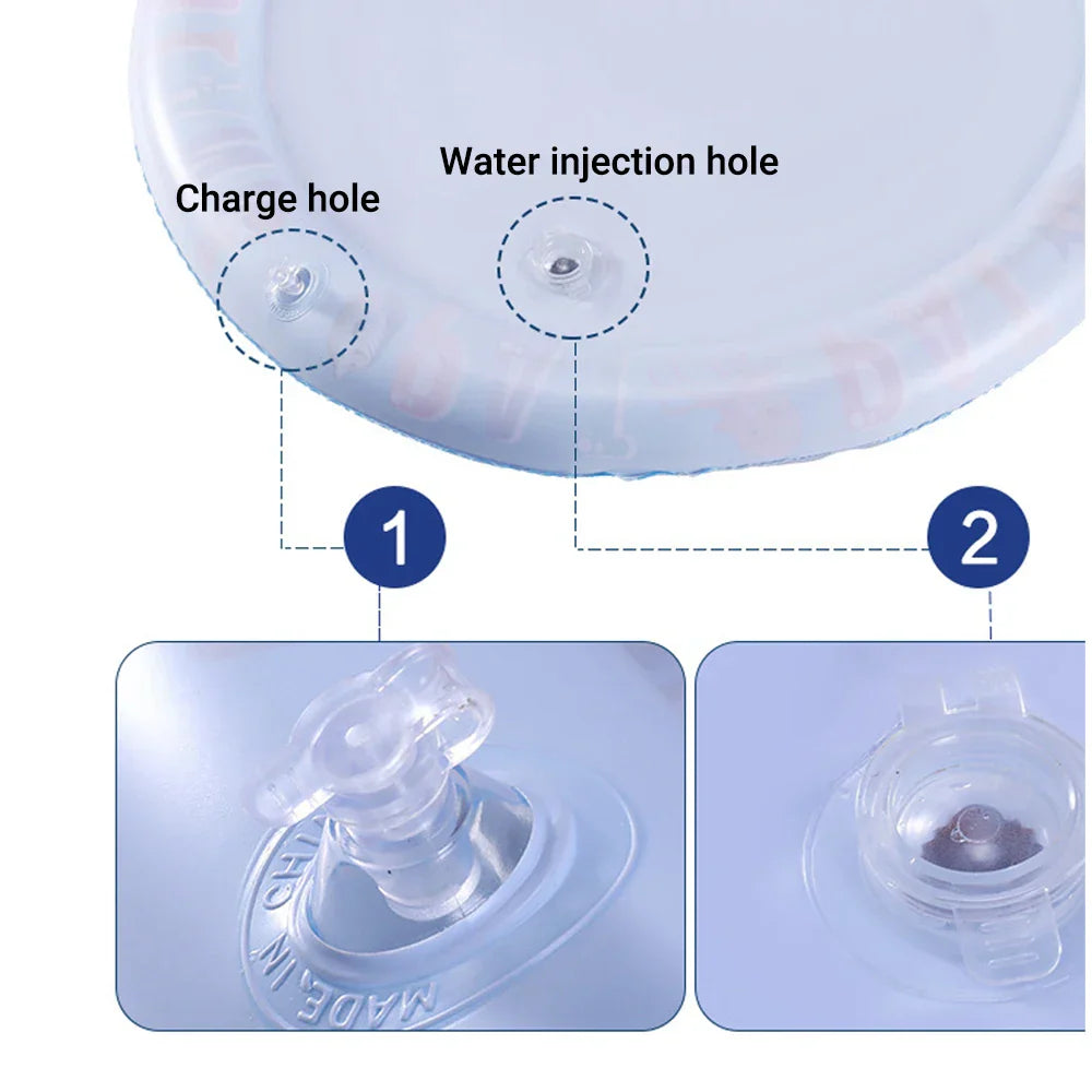 Carvallo | Interaktiv vattenspelmatta för katter och hundar | Svalkande sommar-spelmatta | Upplåsbar och bärbar | 65 cm / 100 cm Carvallo
