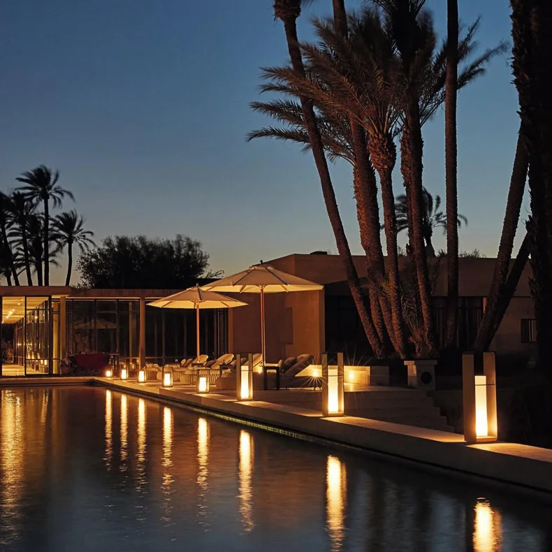 Modern solterrasslampa Carvallo