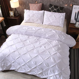 Carvallo – Pintuck Duvet Cover Set med Elegant Diamantstruktur Carvallo
