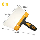 Carvallo Steel Degskrapa Pizzakniv Tårtspatel Bageri Utrustning Beläggnings Spatel för Choklad Carvallo