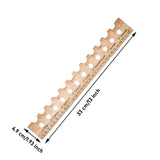 Carvallo NaturLinjal Växtlinjal av trä | 33×4,9 cm | Såddavstånd-hjälp med cm/tum-skala | För precis trädgårdsarbete & jämn sådd Carvallo