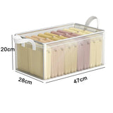 Carvallo Kläders Organiser | Transparent PVC Förvaringslåda | Med Metallram & Dammskydd | Fällbar & Vattentät Carvallo