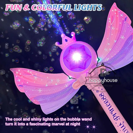 Carvallo LED Bubble Gun | Automatisk såpbubbelmaskin för barn | 360° läckagesäker | Med LED-ljus och astronautdesign Carvallo