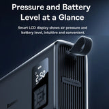 Carvallo X2 Batterikompressor | Dubbelcylinder-power | Automatisk tryckkontroll | Kompakt & trådlös Carvallo