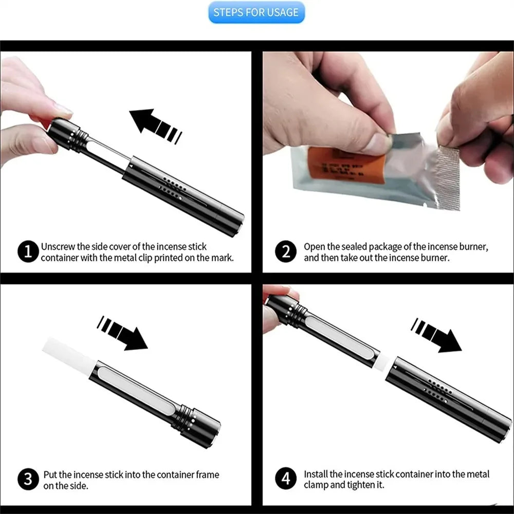 Carvallo Bil Doftklipp | Långvarig naturlig doft med eteriska oljor | Justerbart ventilationsklipp | Utan läckage | För bil och inomhusluft Carvallo