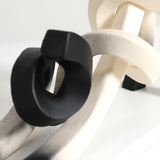 Abstract Minimalist Vridna Siamesisk Katt Skulptur för Heminredning Carvallo